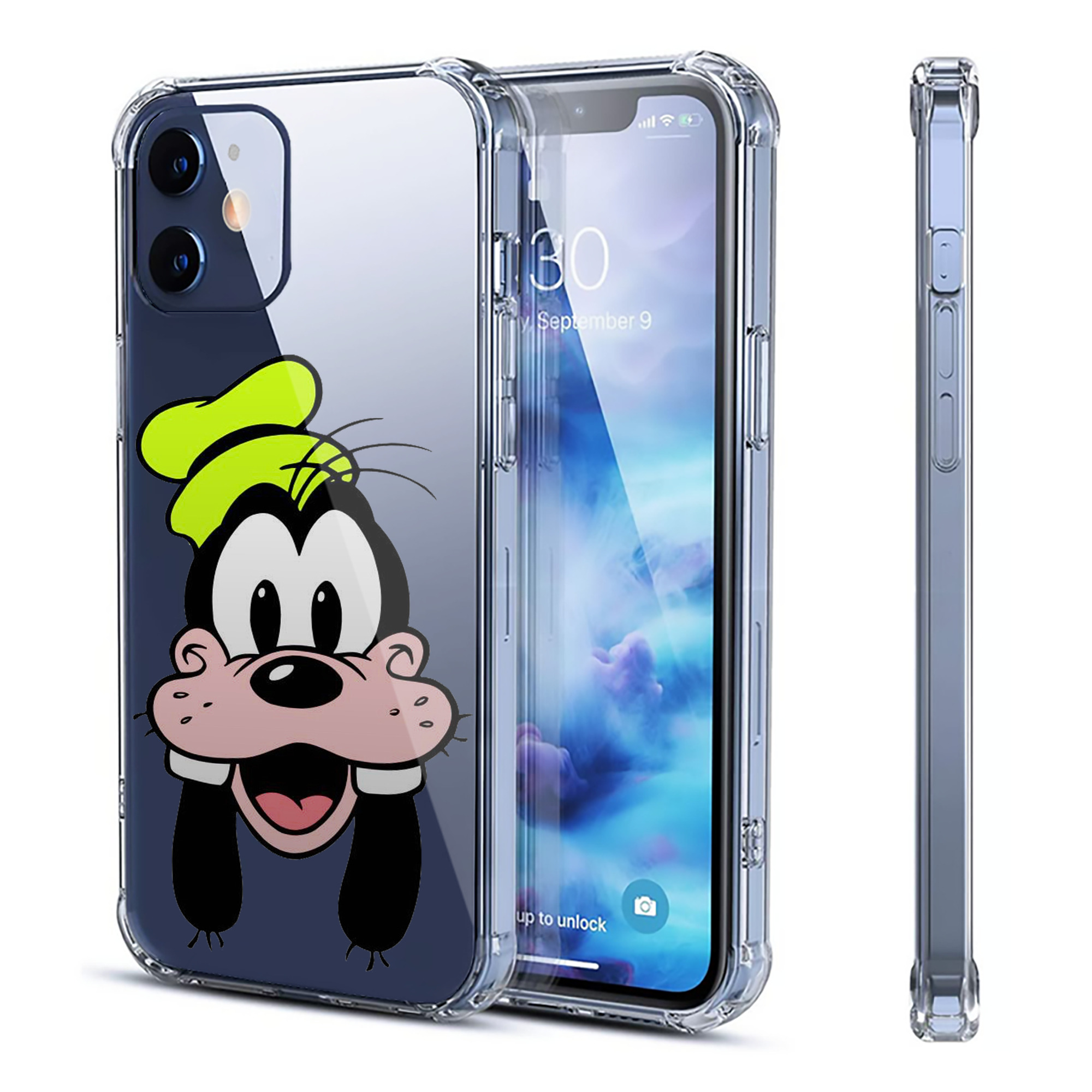 （画像用） ミッキーマウス Mickey Mouse 【iPhone 12シリーズ対応】透明スマホケース（クリアソフトケース）